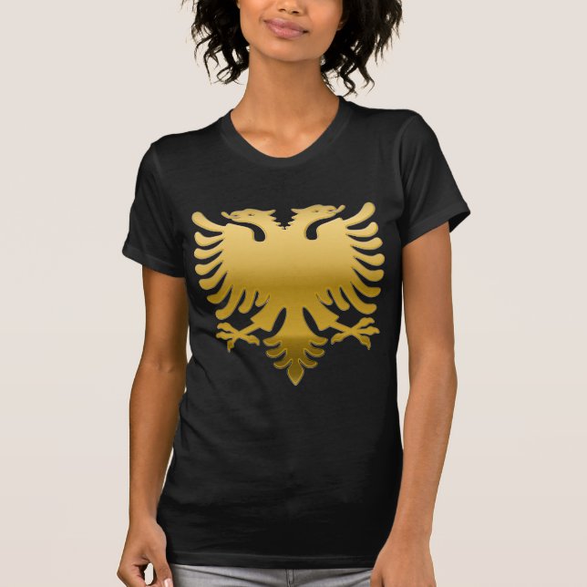 T-shirt Albanian Gold Eagle 3D (Frente)