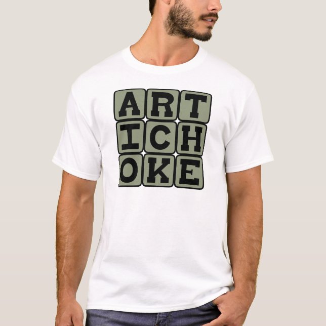 T-shirt Alcachofra, Legume Antigo (Frente)