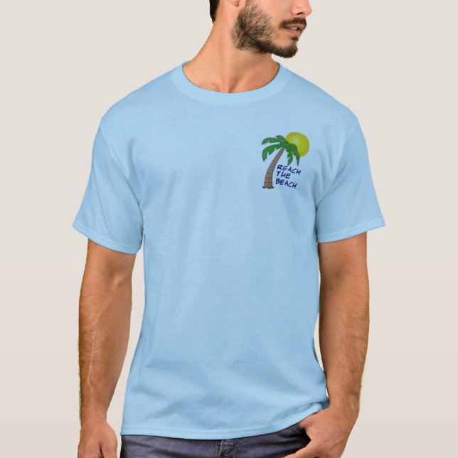 T-shirt Alcance a coleção da praia (Frente)