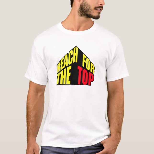 T-shirt alcance para a parte superior (Frente)
