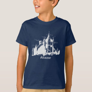 t-shirt - Alcazar (branco no escuro)