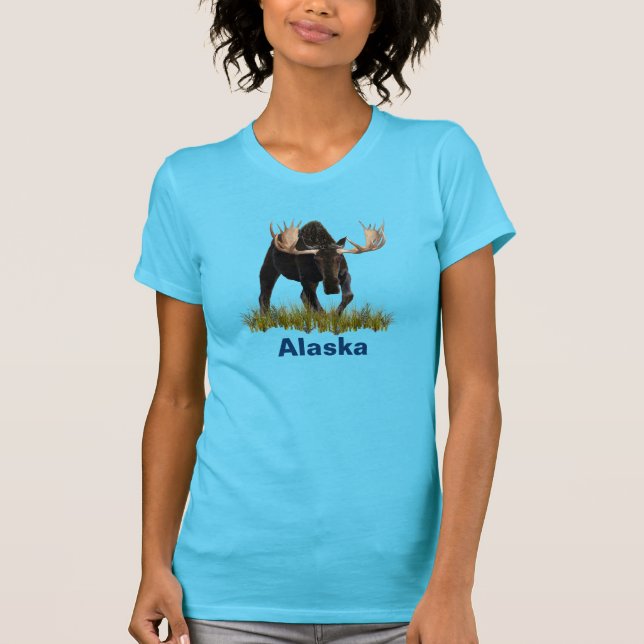 T-shirt Alce Touro Carregando (Frente)
