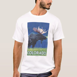 T-shirt Alces em MoonlightColorado