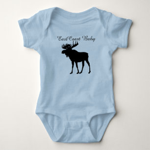 T-shirt Alces Nova Escócia Canadá do bebê da costa lest