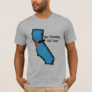 T-shirt alegre da área de San Francisco