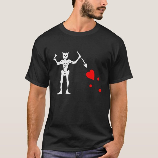T-shirt alegre de Blackbeard Roger (Frente)
