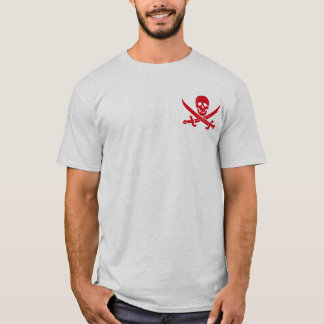T-shirt alegre de Roger do pirata da espada