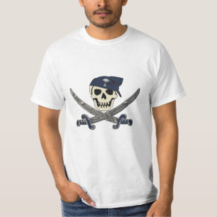 T-shirt alegre de Roger do pirata de Carolina