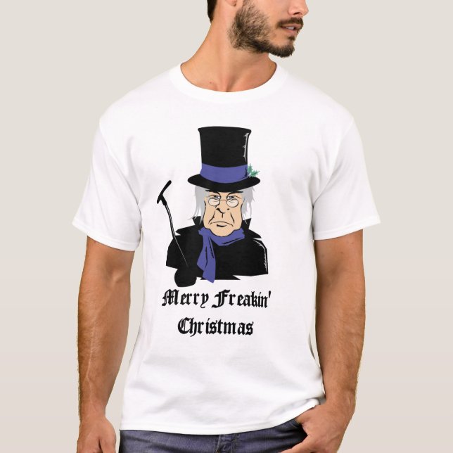 T-shirt alegre do Natal de Freakin (Frente)