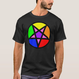 T-shirt alegre do Pentagram do Satanist