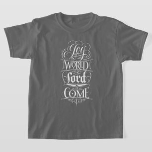 T-shirt Alegria à Religião do Quadro Mundial de Natal