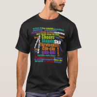Alegria Colorida em Muitos Idiomas Nuvem do Word