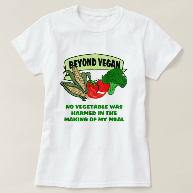 T-shirt Além de Vegan (Frente do Design)