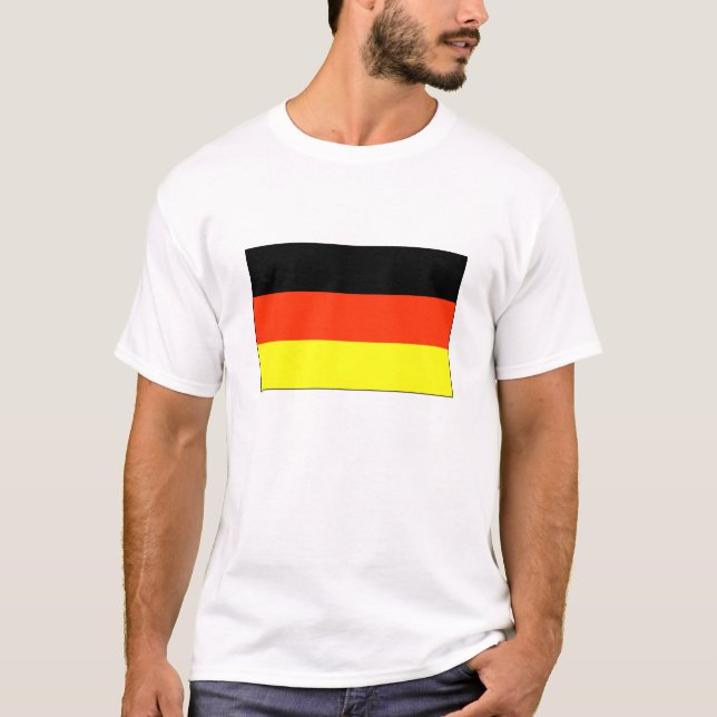 T-shirt alemães e presentes da bandeira - (Frente)