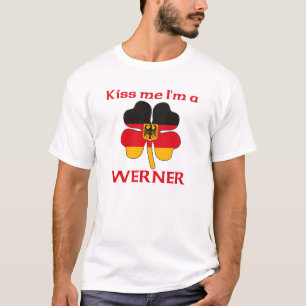 T-shirt Alemães personalizados beijam-me que eu sou Werne