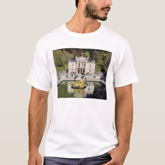 T-shirt Alemanha, Baviera, Castelo de Linderhof. Linderhof (Frente)