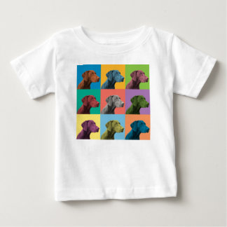 T-shirt alemão da criança do pop art do ponteiro