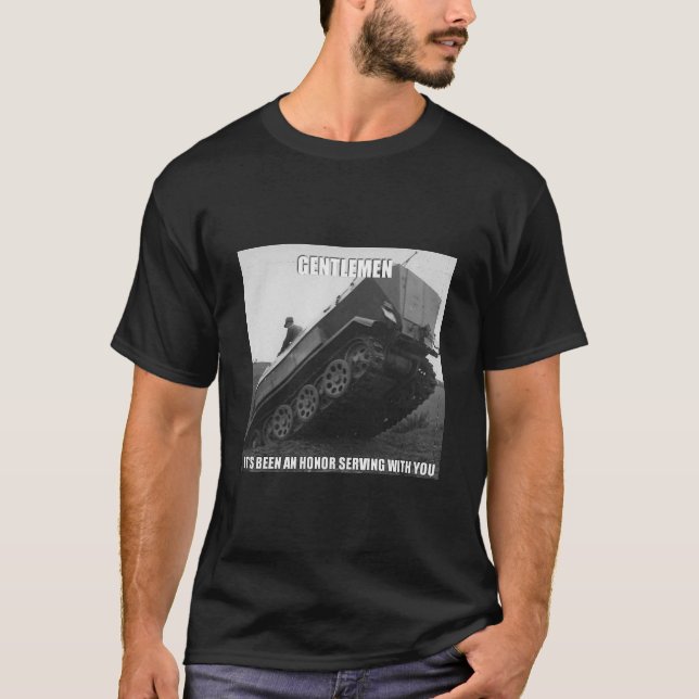 T-shirt alemão da Metade-trilha WW2 (Frente)