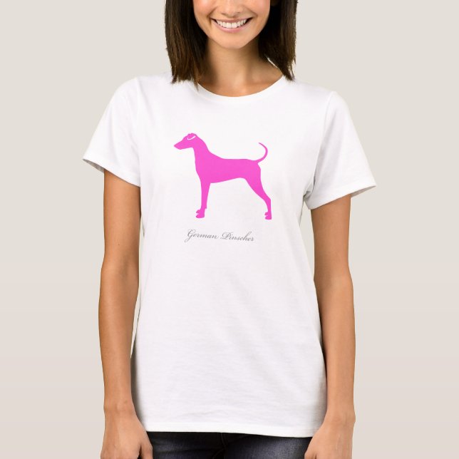 T-shirt alemão do Pinscher (versão natural (Frente)