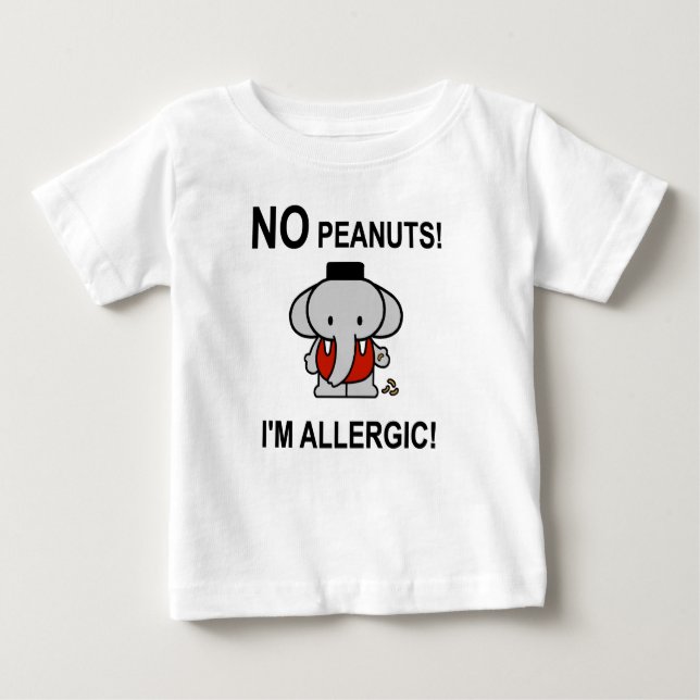 T-shirt Alergia a amendoins (Frente)