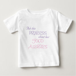 T-shirt Alergias Comidas da Princesa