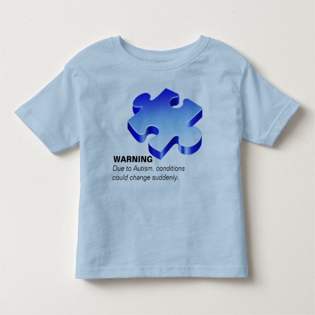T-shirt alerta do autismo (Frente)