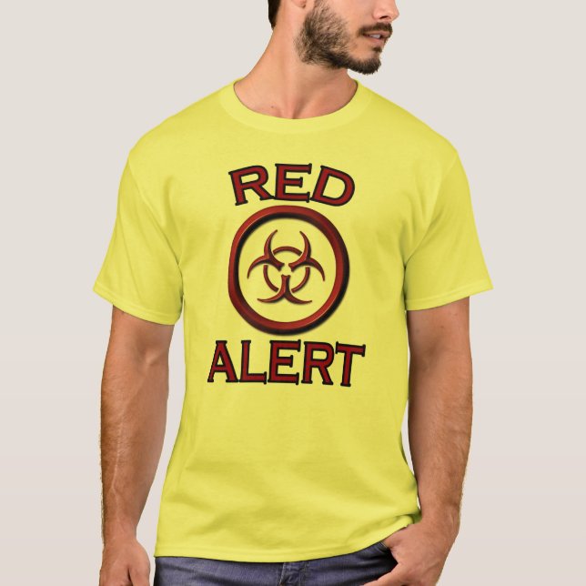 T-shirt Alerta vermelho (Frente)