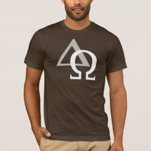 T-shirt Alfa & Ómega 3 Cinzento Branco TRANS PNG