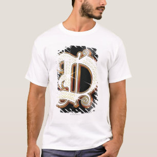 T-shirt Alfabeto D de Bling