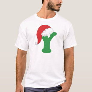 T-shirt Alfabeto da letra Y do Natal