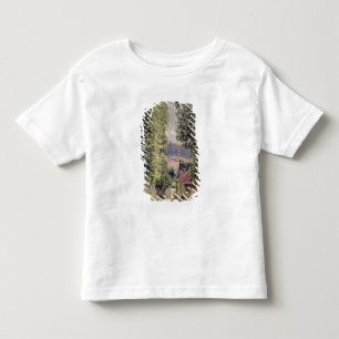 T-shirt Alfred Sisley   uma estrada em Louveciennes