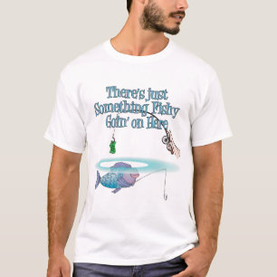 T-shirt Algo Com Pesca A Passar Em Artes De Pesca Engraçad