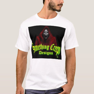 T-shirt algo design assustador
