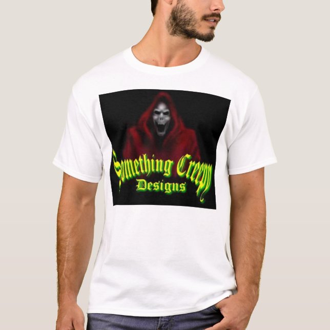 T-shirt algo design assustador (Frente)