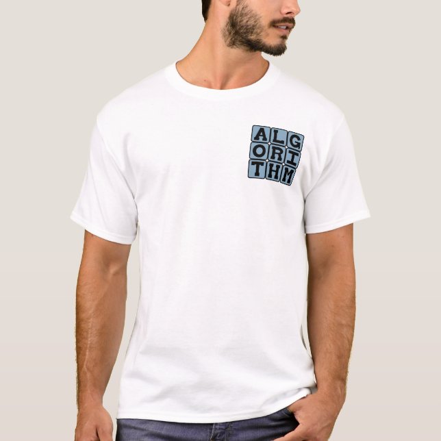 T-shirt Algoritmo, Procedimento para Cálculos (Frente)
