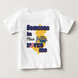 T-shirt Alguém em New-jersey ama-me