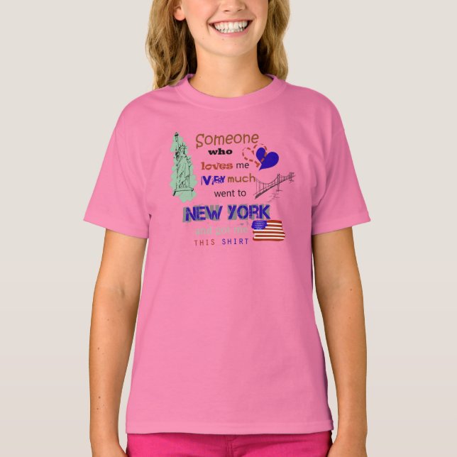 T-shirt Alguém me pegou - NY (Frente)