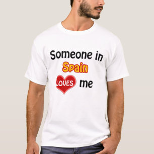 T-shirt Alguém na Espanha me ama