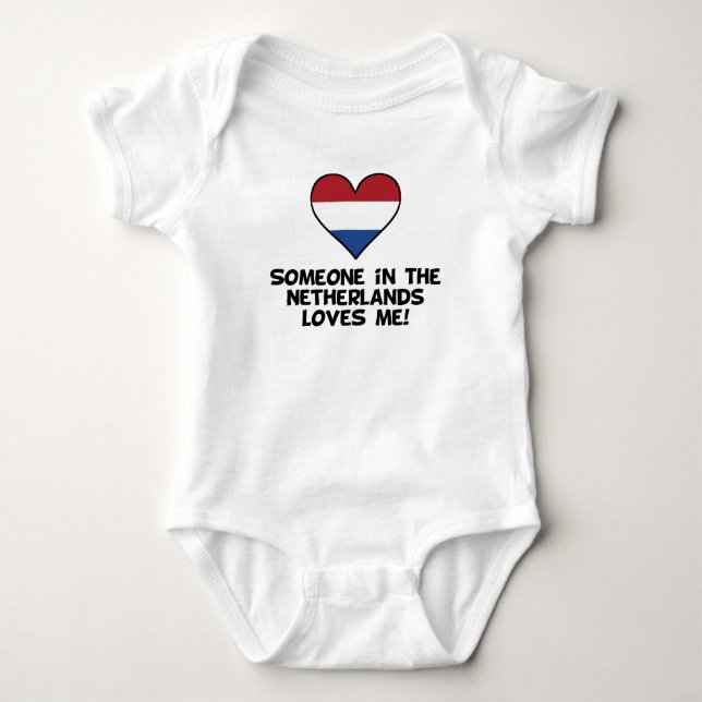 T-shirt Alguém nos amores holandeses mim (Frente)