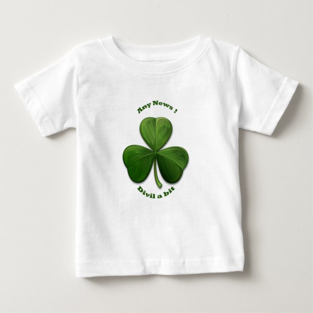 T-shirt Alguma Notícia Diabo Um Pouco. (Frente)