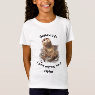 T-shirt Alguns dias eu só quero ser uma citação divertida
