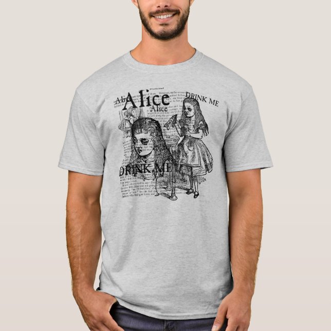 T-shirt Alice Beber Colagem (Frente)