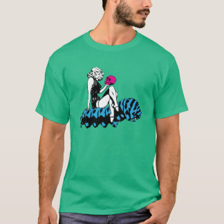 T-shirt Alice e a lagarta azul