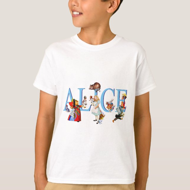 T-SHIRT ALICE E SEUS AMIGOS NA WONDERLAND (Frente)