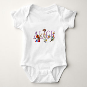 T-shirt Alice no país das maravilhas e amigos