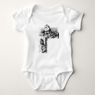 T-shirt Alice no País das Maravilhas, Humpty Dumpty com Al