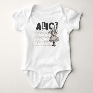 T-shirt Alice No País das Maravilhas, Texto E Imagem De A