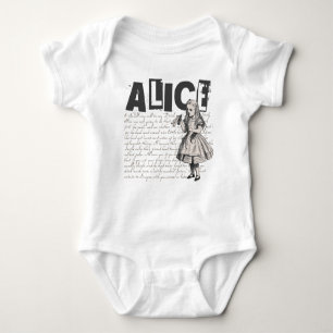 T-shirt Alice No País das Maravilhas, Texto E Imagem De Al