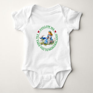 T-shirt Alice - siga-me que eu o tomarei ao Wonderland.