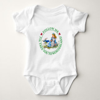 T-shirt Alice - siga-me que eu o tomarei ao Wonderland.